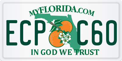 FL license plate ECPC60