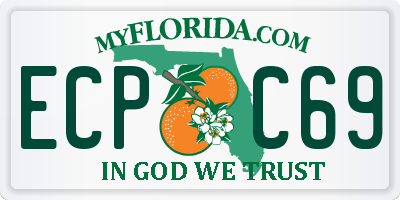 FL license plate ECPC69