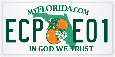 FL license plate ECPE01
