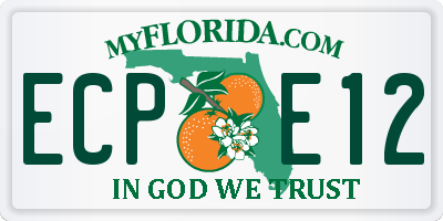 FL license plate ECPE12