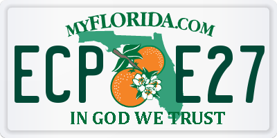 FL license plate ECPE27