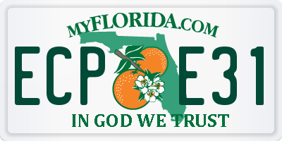 FL license plate ECPE31