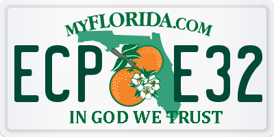 FL license plate ECPE32