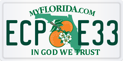 FL license plate ECPE33