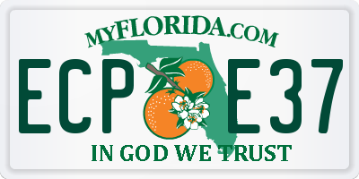 FL license plate ECPE37