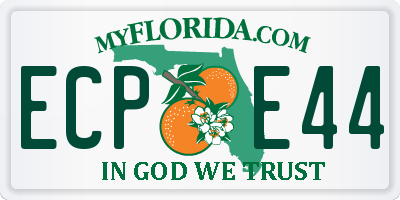 FL license plate ECPE44