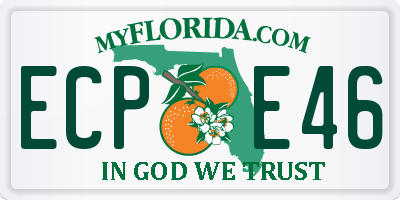 FL license plate ECPE46
