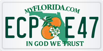 FL license plate ECPE47