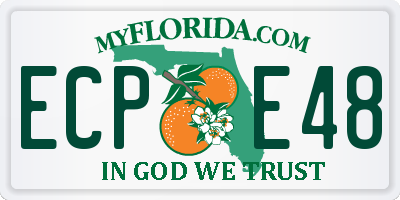 FL license plate ECPE48