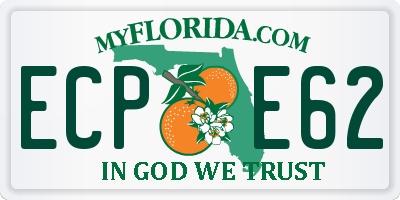 FL license plate ECPE62