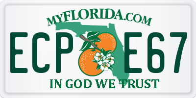 FL license plate ECPE67
