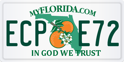 FL license plate ECPE72