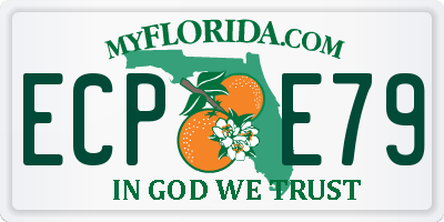 FL license plate ECPE79