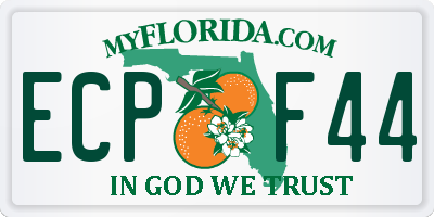 FL license plate ECPF44