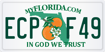 FL license plate ECPF49