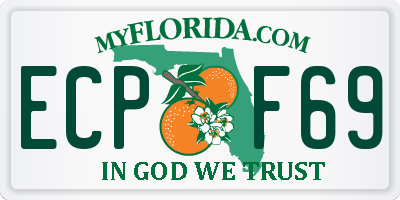 FL license plate ECPF69