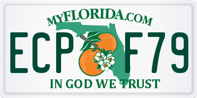 FL license plate ECPF79