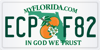 FL license plate ECPF82
