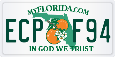 FL license plate ECPF94