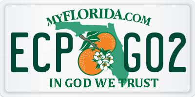 FL license plate ECPG02