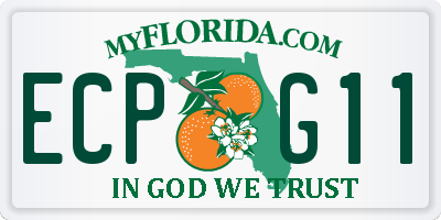 FL license plate ECPG11