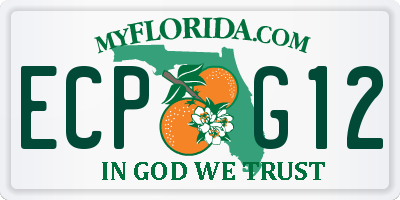 FL license plate ECPG12