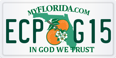 FL license plate ECPG15