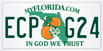 FL license plate ECPG24