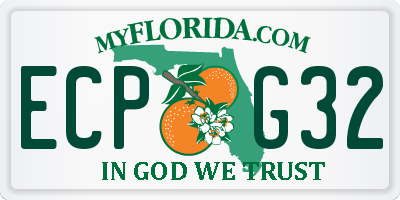 FL license plate ECPG32