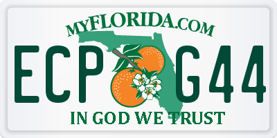 FL license plate ECPG44