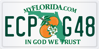 FL license plate ECPG48