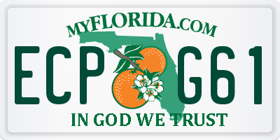 FL license plate ECPG61