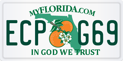 FL license plate ECPG69