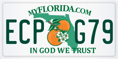 FL license plate ECPG79