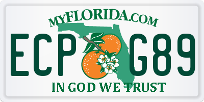 FL license plate ECPG89