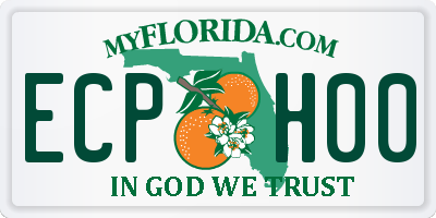 FL license plate ECPH00