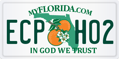 FL license plate ECPH02
