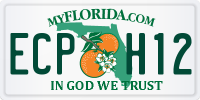 FL license plate ECPH12