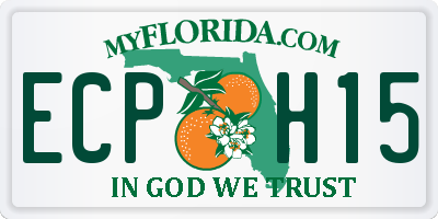 FL license plate ECPH15