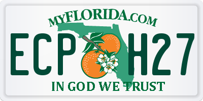 FL license plate ECPH27