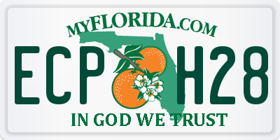 FL license plate ECPH28