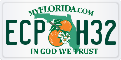 FL license plate ECPH32