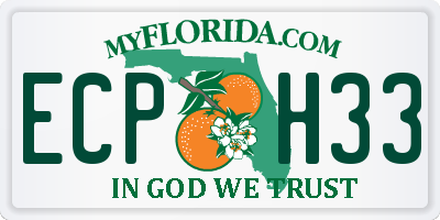 FL license plate ECPH33