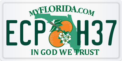 FL license plate ECPH37