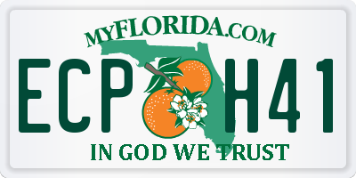FL license plate ECPH41