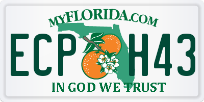 FL license plate ECPH43
