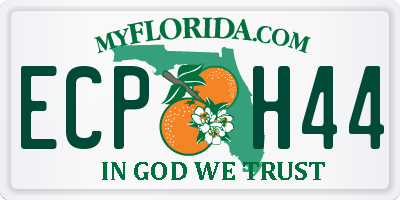 FL license plate ECPH44