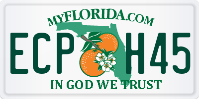 FL license plate ECPH45