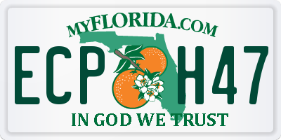 FL license plate ECPH47