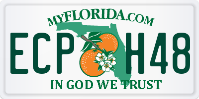 FL license plate ECPH48
